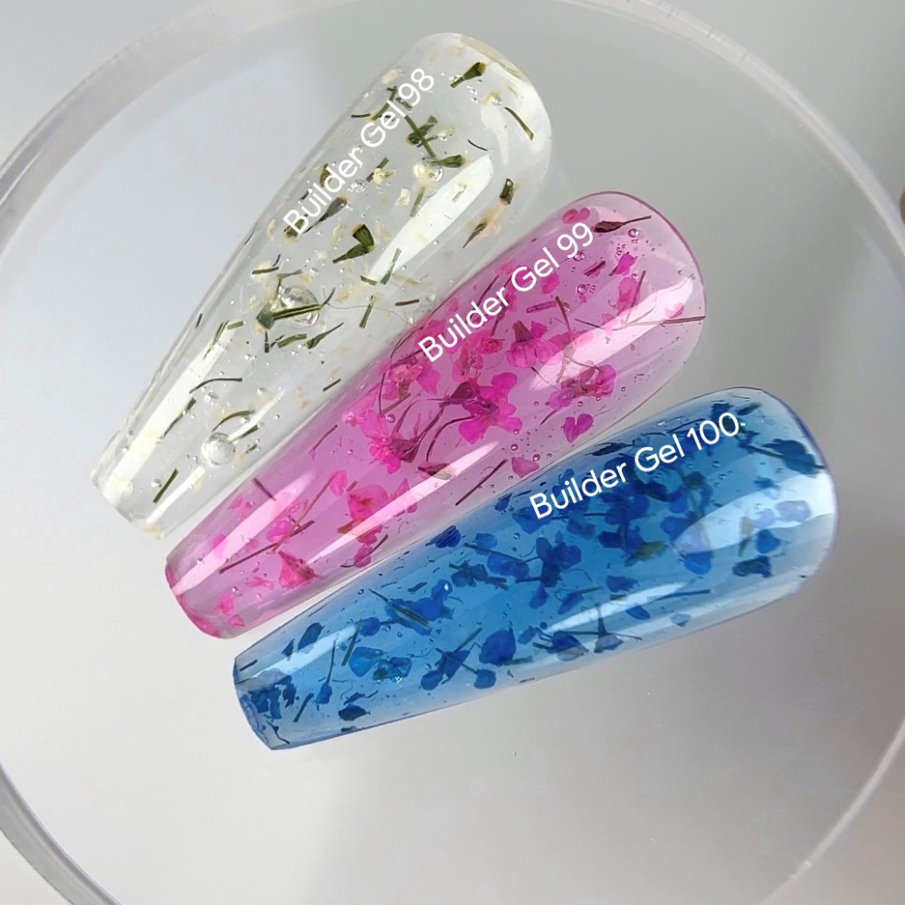 Builder Gel 98–100 sušené kvítky